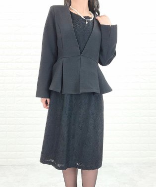 Lace Ladies/ワンピースフレアデザインジャケットセレモニースーツ2点セット/504597612