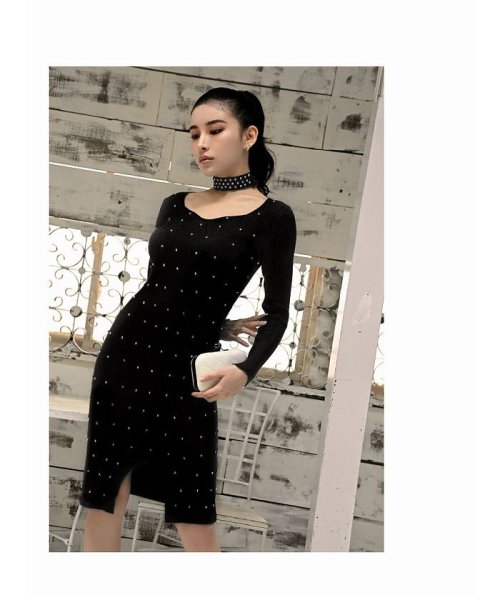 セール Dayspiece ニットワンピース ビジュー スカートセットアップ 豪華 上品 リューユ Rew You Magaseek