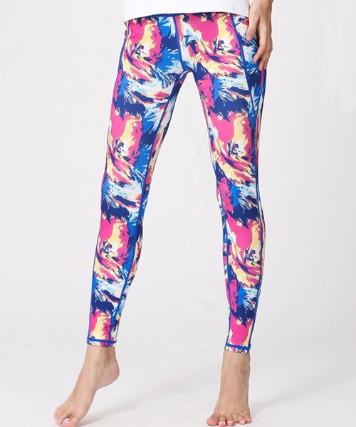 ヨガパンツ レディース フィットネスウェア ヨガ レギンス ファスナー付きポケット 可愛い お洒落 在宅スポーツ テディショップ Teddyshop Magaseek