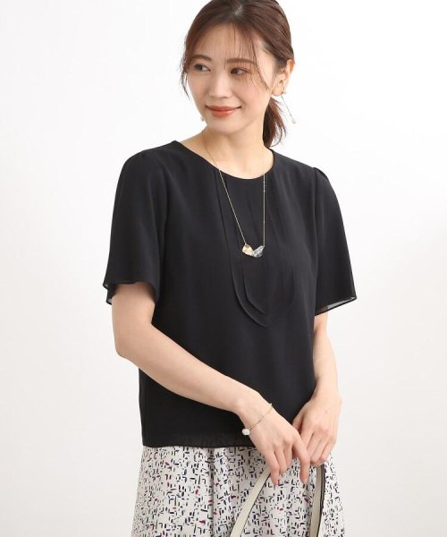 正規通販 Uvカット 接触冷感 洗える フロントディティールブラウス トップス