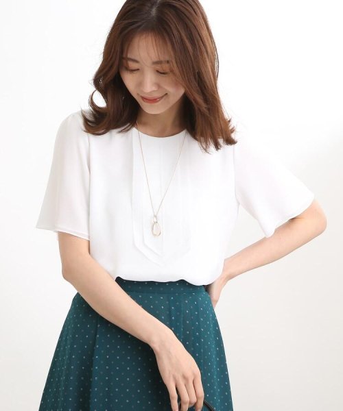 正規通販 Uvカット 接触冷感 洗える フロントディティールブラウス トップス