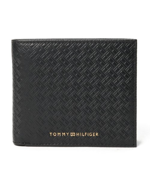 TOMMY HILFIGER(トミーヒルフィガー)/PREMIUM LEATHER MONO CC AND COIN/ブラック