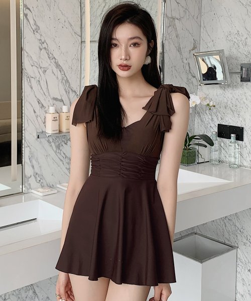 セール 水着 ワンピース 体型カバー レディース 大きいサイズ テディショップ Teddyshop Magaseek