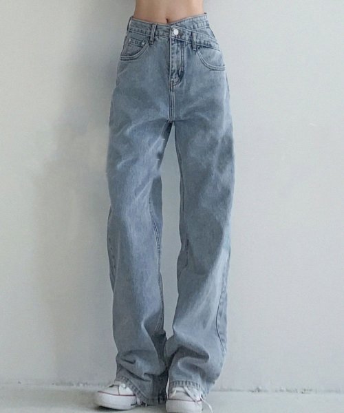 セール デニム レディース ワイドパンツ 春 夏 秋 冬 ジーンズ ジーパン ストレート テディショップ Teddyshop Magaseek