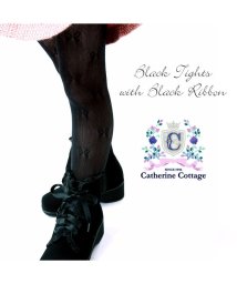 Catherine Cottage(キャサリンコテージ)/日本製子供用柄タイツ/ブラック系2