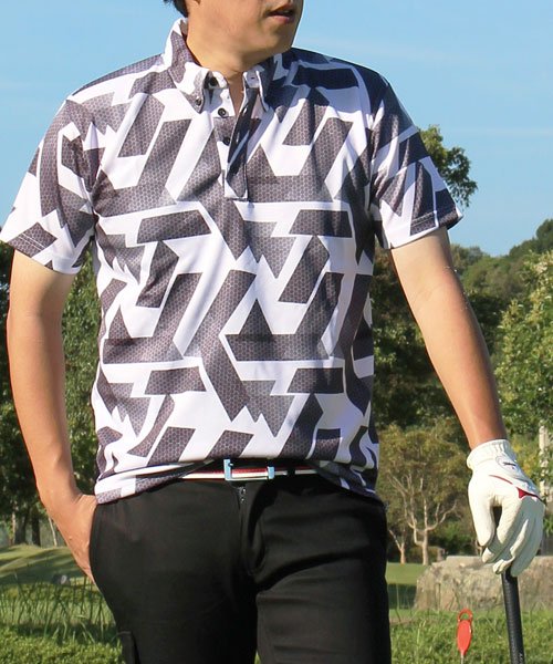 FILA スポーツウェア　ゴルフウェア　ポロシャツ　半袖シャツ　チェック