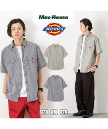 MAC HOUSE(men)(マックハウス（メンズ）)/Dickies ディッキーズ ヒッコリーワークシャツ 2278－1071B/ネイビー