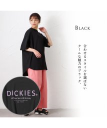 MAC HOUSE(women)(マックハウス（レディース）)/Dickies ディッキーズ ラウンドバックプリントTシャツ 2287－3933/ブラック