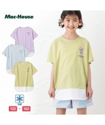 MAC HOUSE(kid's)/SARARI サラリ 冷感胸プリントフェイクレイヤード半袖Tシャツ MH626－703/504598166