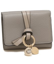 Chloe/クロエ 三つ折り財布 アルファベット ミニ財布 グレー レディース CHLOE CHC21WP946F57 053/504600093