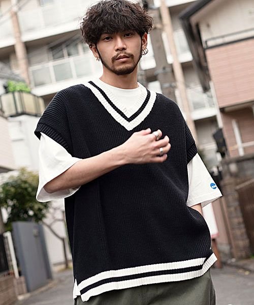 Cavaria 畦編みビッグチルデンニットベスト メンズ ブランド 大きいサイズ ベスト 大人 カジュアル ファッション ジレ 畦編み 畦 ニット ニットベスト キャバリア Cavaria Magaseek Cavaria 畦編みビッグチルデンニットベスト メンズ ブランド 大きいサイズ ベスト 大人 カジュアル ファッション ジレ 畦編み 畦 ニット ニットベスト キャバリア Cavaria Magaseek