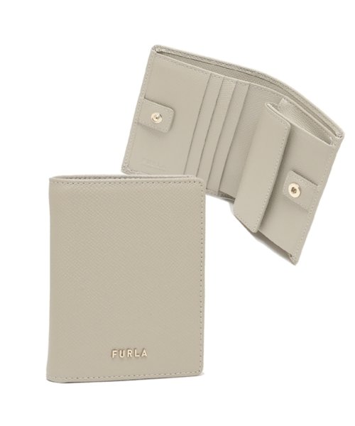 フルラ アウトレット 二つ折り財布 クラシック コンパクト財布 グレー レディース Furla Pcb9cl0 Bx0306 M7y00 フルラ Furla Magaseek