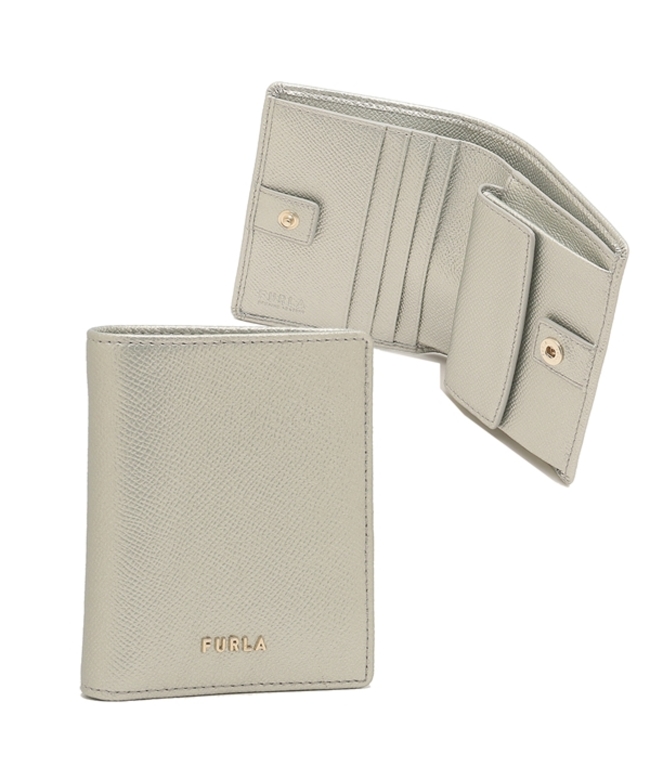 フルラ アウトレット 二つ折り財布 クラシック コンパクト財布 シルバー レディース FURLA PCB9CL0 BX0342 Y3000