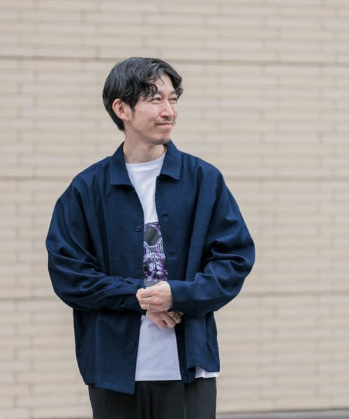 セール アイテムズアーバンリサーチ メンズ Items Urbanresearch セットアップ対応 ポリツイル オープンカラーcpoシャツ Magaseek