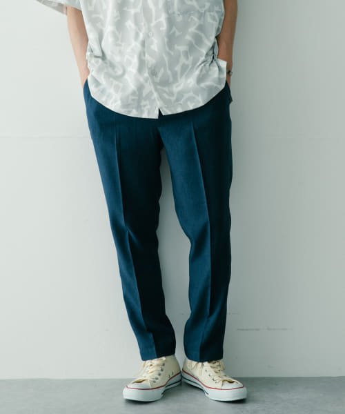 セール セットアップ対応 ポリツイル テーパードパンツ アイテムズアーバンリサーチ メンズ Items Urbanresearch Magaseek