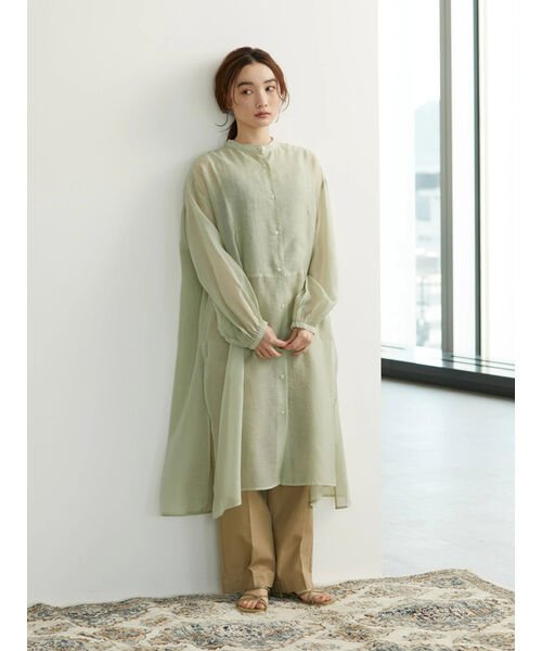 シアーバンドカラーワンピース アメリカンホリック American Holic Magaseek