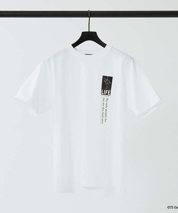 セール】ビートニック 白プリント半袖Tシャツ(504604204