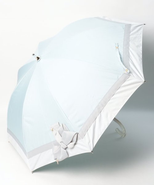 LANVIN en Bleu(umbrella)(ランバンオンブルー（傘）)/晴雨兼用日傘　”ビジューリボン”/ライトグリーン