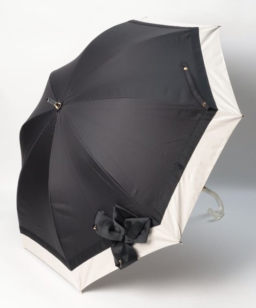 LANVIN en Bleu(umbrella)(ランバンオンブルー（傘）)/晴雨兼用日傘　”ビジューリボン”/ブラック