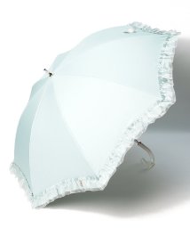 LANVIN en Bleu(umbrella)(ランバンオンブルー（傘）)/晴雨兼用日傘　”ビジュー×オーガンジーフリル”/ライトグリーン