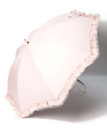 LANVIN en Bleu(umbrella)(ランバンオンブルー（傘）)/晴雨兼用日傘　”ビジュー×オーガンジーフリル”/ペールピンク
