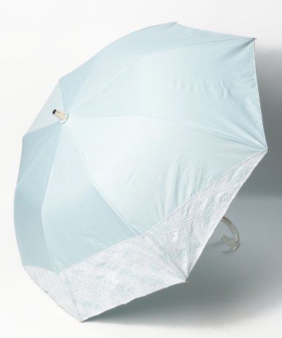 晴雨兼用折りたたみ日傘　”ラッセルレース刺繍”