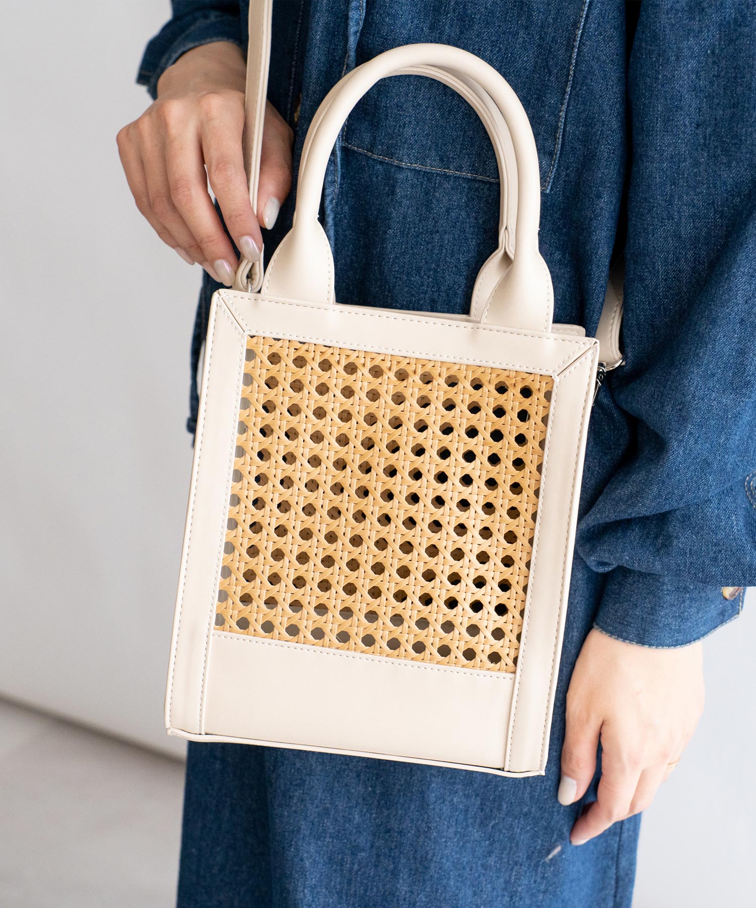 DIANA バスケット型ラタンバッグ DIANA バスケット型ラタンバッグ 2way