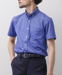 NOLLEY’S goodman(ノーリーズグッドマン)/ドライマスターカノコ 半袖シャツ(吸水速乾快適素材)/ブルー