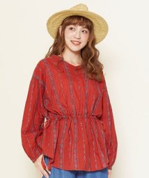 CAYHANE(チャイハネ)/【チャイハネ】ネイティブ柄刺繍トップス IAN－2104/レッド