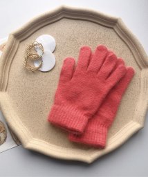 aimoha(aimoha（アイモハ）)/韓国風ウール手袋 手袋 レディース かわいい ウール 暖かい/レッド