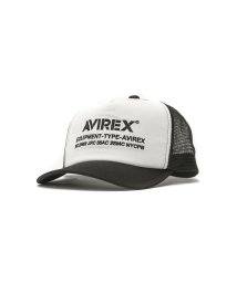AVIREX(AVIREX)/アヴィレックス キャップ AVIREX HEAD WEAR AX KING SIZE MESH CAP LOGO 帽子 ワークキャップ 14308700/ホワイト