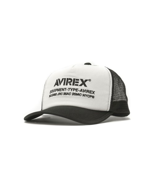 AVIREX(AVIREX)/アヴィレックス キャップ AVIREX HEAD WEAR AX KING SIZE MESH CAP LOGO 帽子 ワークキャップ 14308700/ホワイト