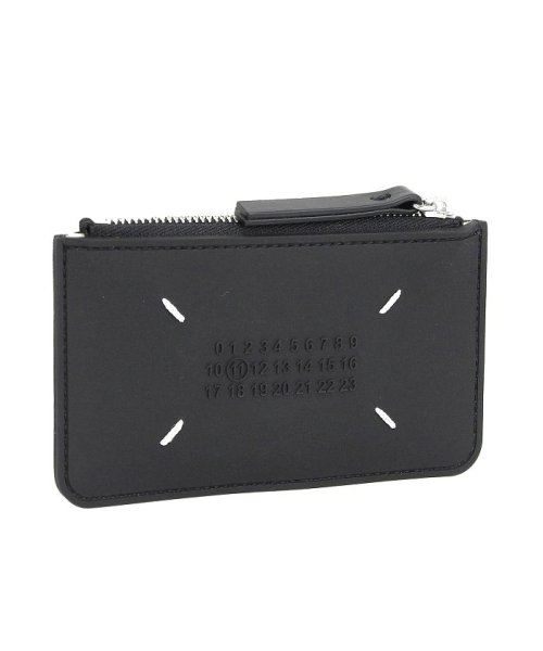 MAISON MARGIELA(メゾンマルジェラ)/Maison Margiela メゾンマルジェラ Rubber leather cardholder カードフォルダー カードケース コインケース メンズ レデ/ブラック