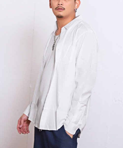 セール ダンガリーシャツ 長袖シャツ メンズ 長袖 ダンガリーシャツ レギュラーカラー ラグスタイル Luxstyle Magaseek