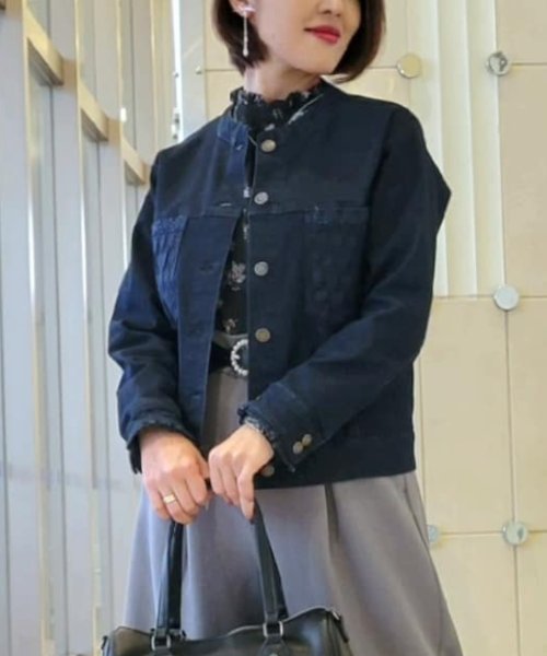 セール ノーカラージャケット アクシーズファム Axes Femme Magaseek