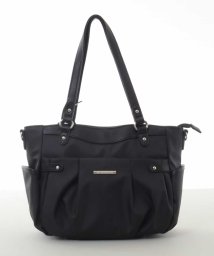 MK MICHEL KLEIN BAG(エムケーミッシェルクランバッグ)/【2WAY】タックポケットトートバッグＳ/ブラック