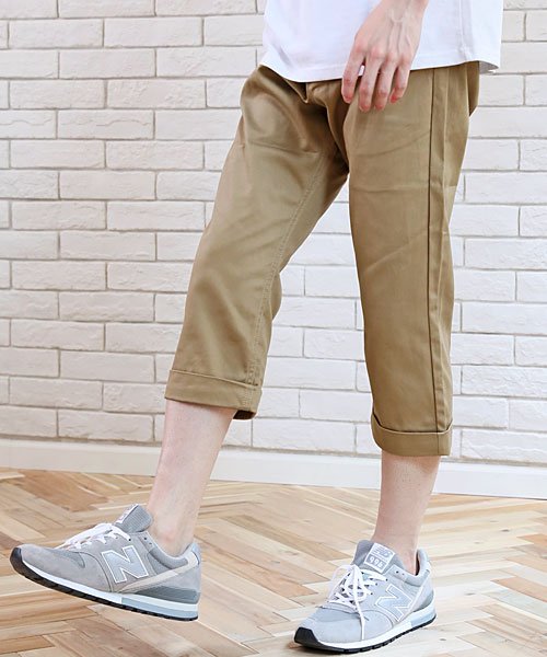 セール トップイズム Topism クロップドパンツ メンズ ひざ下 7分丈パンツ アンクルパンツ チノパン 短パン Magaseek