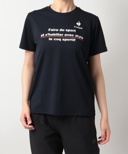 le coq sportif (ルコックスポルティフ)/サンスクリーンショートスリーブシャツ【アウトレット】/ネイビー