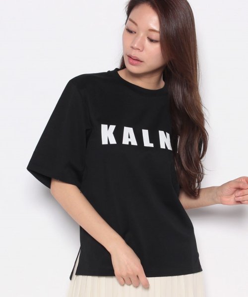 KALNA(カルナ)/ロゴTシャツ/BLACK