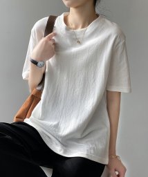 ARGO TOKYO(アルゴトウキョウ)/Cotton Crew－neck Big T－shirt 24023　コットン　コットンT　Tシャツ　ホワイト　グレー　ブラック/ホワイト