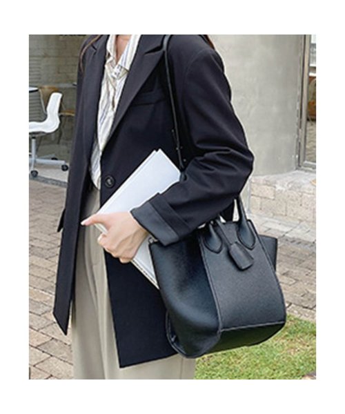 Top Handle Structured Bag 26024 トップハンドルストラクチャーバッグ バッグ 合成皮革 合皮(504593029