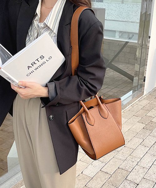 Top Handle Structured Bag 26024 トップハンドルストラクチャーバッグ バッグ 合成皮革 合皮(504593029