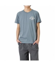 MAC HOUSE(men)(マックハウス（メンズ）)/T－GRAPHICS ティーグラフィックス アメカジプリント半袖Tシャツ EJ223－MC301/サックス