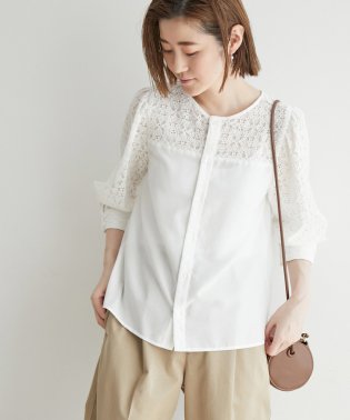 ROPE' PICNIC/2WAY/刺繍レース7分袖ブラウス/504607779