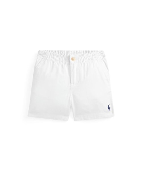 POLO RALPH LAUREN(POLO RALPH LAUREN)/(ベビー)リラックスド フィット フレックス アブレージョン ツイル ショートパンツ/100ホワイト