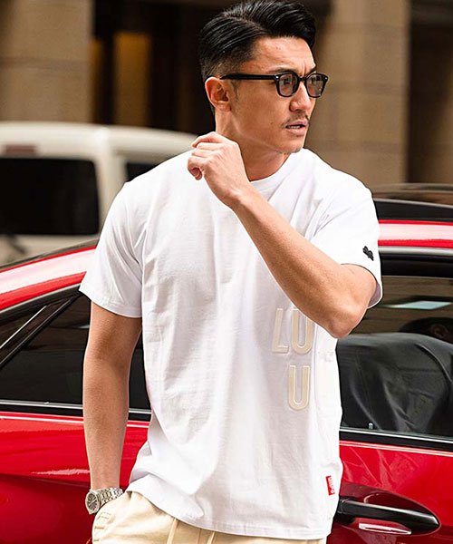 Luxe R 立体エナメルプリントクルーネック半袖tシャツ メンズ 半袖 ブランド スポーツ スポーツミックス トレーニング ジム エナメル ロゴ ワッペン 刺 エスビーセレクト Sb Select Magaseek