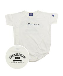 CHAMPION(チャンピオン)/チャンピオン半袖ロンパース/champion/ホワイト