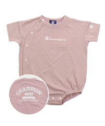 CHAMPION(チャンピオン)/チャンピオン半袖ロンパース/champion/ピンク