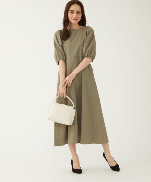 セール バルーン スリーブ ワンピース グリーンレーベルリラクシング Green Label Relaxing Magaseek