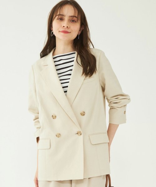 リネンレーヨン サイド スリット ジャケット グリーンレーベルリラクシング Green Label Relaxing Magaseek リネンレーヨン サイド スリット ジャケット グリーンレーベルリラクシング Green Label Relaxing Magaseek